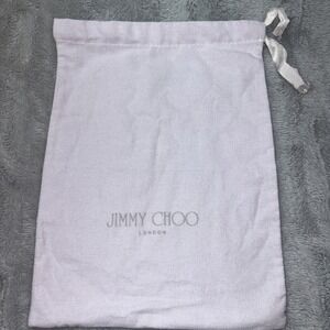 Authentic Jimmy Choo Dust Bag purple Storage Drawstring Cover 10" X 13" Italy